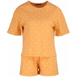 Trendyol Kratke hlače za spanje oranžna / bela