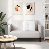  Jastuk za leđa Bijelo 60 x 24 x 50 cm tkanina | shoptok.hr