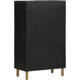  Visoka komoda crna 60 x 33 x 100 cm konstruirano drvo | shoptok.hr