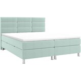 CARRYHOME postelja z vzmetnico 180 cm x 200 cm , tekstil turkizna Cene