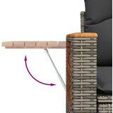  11-dijelni set vrtnih sofa od poliratana s jastucima sivi | shoptok.hr