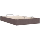  Okvir za krevet bez madraca tamnosmeđi 120x190 cm od tkanine | shoptok.hr