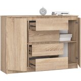 AKORD Komoda, 2 Vrata In 4 Predali, Hrast Sonoma, (5000332150) | Shoptok.si