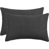  Presvlaka za jastuk 2 pcs HEERLEN Tamnosiva 40 x 60 cm Bouclé | shoptok.hr
