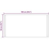  LED kupaonsko ogledalo s ogledalom *Transparent*an 100 x 50 cm | Eponuda.com