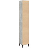 vidaXL Kopalniška omarica betonsko siva 30x30x190 cm inženirski les | Shoptok.si