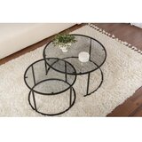 Hanah home Aurum - 80, 60 - Black, Grey BlackGrey Coffee Table Set | Eponuda.com