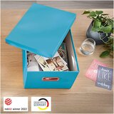 Leitz Škatla za shranjevanje Cosy s pokrovom, 281 x 200 x 370 mm, modra | Shoptok.si