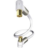 Inakustik Antena kabel [1x Antena Vtičnica 75 - 1x Antena vtič 75]> 100 dB Pozlačeni konektorji 0\,75 m črn 00426303 (20432225) | Shoptok.si