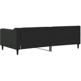  Dnevni krevet crni 90 x 190 cm od tkanine | shoptok.hr
