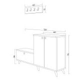 Hanah home evva - travertine travertine hall stand | ePonuda.com