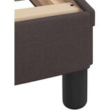 vidaXL Postelja z vzmetnico temno rjava 200x200 cm blago, (22067013) | Shoptok.si