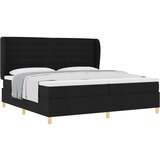 vidaXL Box Spring postelja z vzmetnico Črna 200x200 cm Tkanina, (22053013) | Shoptok.si
