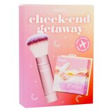 Benefit Shellie Blush Cheek-End Getaway Odtenek warm seashell-pink Set rdečilo Shellie Blush 6 g + kozmetični čopič Multitasking Cheek Brush 1 kos Cene