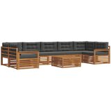  Set vanjskih sofa 8 kom. Prirodna i antracit | shoptok.hr