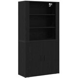  Highboard Crni hrast 80 x 33 x 150 cm Konstruirano drvo | Eponuda.com