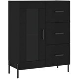  Visoka komoda crni 69,5x34x180 cm konstruirano drvo | Eponuda.ba
