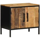  Noćni ormar Smeđa i crna 50 x 30 x 45 cm Čvrsto drvo manga | shoptok.hr