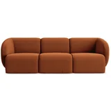Baršunasti sofa boja terakote 244 cm Lani –