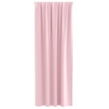 vidaXL Zavese z zavesami 2 pcs Bebe roza 260 x 140 cm Poliester | Shoptok.si