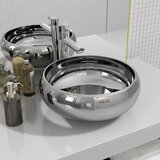 The Living Store Umivalnik keramičen 40x15 cm srebrn - Umivalnik, (21751155) | Shoptok.si