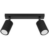 Nice Lamps Crna stropna svjetiljka 6,5x30 cm Gleam – Cijene