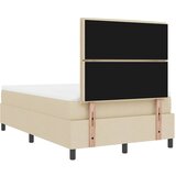  Krevet s opruga kutije s madracem Krema 120 x 190 cm tkanina | shoptok.hr
