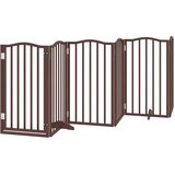  Vrata za pse s vratašcima 12 panela sklopiva 600 cm drvo topole | shoptok.hr