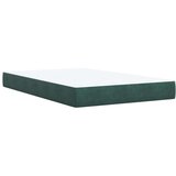 vidaXL Box spring krevet s madracem tamnozeleni 120x200 cm baršunasti | shoptok.hr
