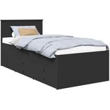 Krevet na dan s ladicama Crna 90 x 190 cm Konstruirano drvo | shoptok.hr