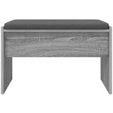  Klupa za hodnik s jastukom Siva Sonoma 60 x 38 x 46 cm | shoptok.hr