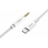 AUX Audio Jack kabel 3,5 mm na Type-C UPA19 1 m srebrni