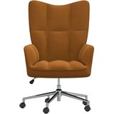  Stol za sproščanje rjav žamet, (20957754) | Shoptok.si