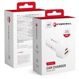 forcell auto punjač carbon CC50-1A1C type-c 3.0 PD20W + usb qc 3.0 18W 5A (total 38W) beli | ePonuda.com