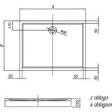 Kolpa San tuš kad z oblogo flamenco 120 x 80/0 cm (3838987919728) | Shoptok.si