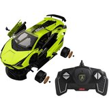  Licencirani auto na daljinsko upravljanje za sastavljanje 1:18 Lamborghini Sian - zeleni | shoptok.hr