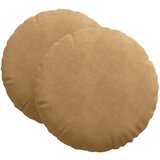 vidaXL Sedežne blazine 2 pcs Rjava Ø 40 x 13 cm Žamet, (5000083944) | Shoptok.si