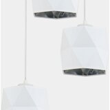 Luster na sajli SIRO 3xE27/15W/230V bela/srebrna | Eponuda.com
