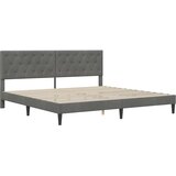  Okvir kreveta s madracem Tamno siva 180 x 200 cm Baršun | shoptok.hr