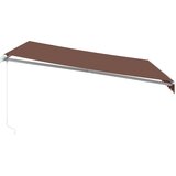 Tenda na ručno uvlačenje s LED smeđa 400 x 350 cm | Eponuda.ba