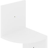  Zidne kutne police sjajne bijele 19x19x123 cm konstruirano drvo | Eponuda.com