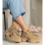 Gemre Brown women's chunky sports sneakers Zarina | shoptok.hr