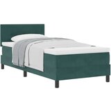  Kutna postelja s madracem tamno zelena 80x200 cm baršun | shoptok.hr