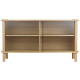 UMAGE Vitrina od punog hrasta s kliznim vratima u prirodnoj boji 135x73,5x48 cm Italic – | shoptok.hr