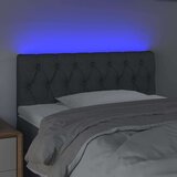  Uzglavlje tamnosivo 100 x 7 x 78/88 cm od tkanine | shoptok.hr