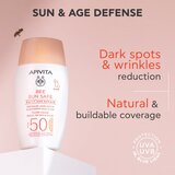 Apivita Bee Sun Safe Daily Age Repair Tinted Fluid SPF50 tonirana zaščitna krema SPF 50 50 ml | Shoptok.si