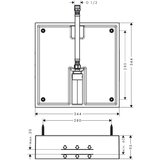 Hansgrohe 26254180 Raindance E Basic podometna enota za nadglavno prho 400/400 | Shoptok.si