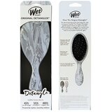 Wet Brush Original Detangler krtača za lažje česanje las Metalic marble - silver 1 kos | Shoptok.si