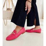 Gemre Pink loafers decorated with a chain Kuens | Shoptok.si
