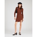 Trendyol Pletena obleka rjava | Shoptok.si